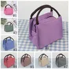 8styles listrado Lunch Bag Protable térmicas Duplas Campus Food Bags Bolsa Tote impermeável piquenique Caixa de armazenamento Containers GGA3241-1