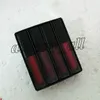 Merk schoonheid lipgloss zorgvuldig uitgekozen mini vloeibare matte lippenstift De rood/roze/bruin/nude editie 4 stijlen lipgloss