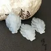 Chalcédoine de pendentif d'agate blanc naturel Recruit pêche fleur à neuftail