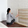 Pegatinas de pared sólida 3D sala de estar de pared Bolso suave papel tapiz autoadhesivo decorativo decorativo papel tapiz impermeable espuma pegatinas