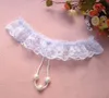 NEW Women Sexy Lace Panties Open Crotch Thong G-Strings with Pearls Massaging Bead Crotchless Erotic Underwear for Sex Lingerie