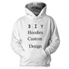 Modehoedies Aangepaste ontwerp 3D-print Hoodie Sweater Sweatshirt Jacket Pullover Men Dames Topparen Out meter op maat gemaakt drop-schip