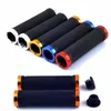 1 pair MTB BMX Road Cycling Handlebar Grips Anti-Skid Rubber Bicycle Grips Mountain Bike Lock On Bicycle Handlebars End Grips