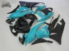 Skräddarsy Fairing Kits för Kawasaki Ninja ZX6R 09 10 11 ZX 6R 636 ZX-6R 2009 2010 2011 ZX636 Blue Black Bodywork Fairings Kit