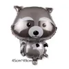 New Arrival Animal Raccoon Fox Hedgehog Balloon Cartoon Zwierząt Folia Balony Hurtownie Urodziny Dekoracji