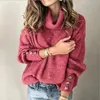 2020 New Women Oversized Turtleneck Sweater Winter Sweater Tunic Turtleneck Long Sleeve Female High Street Fashion Outwear