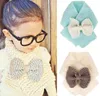 4 color kids Warm Scarf Baby Girls Bow Shawl Ring Wraps Scarves Neck Knit Scarves Neck Ring