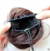 Estiramiento Recto Botón de Cordón Mate de Seda de Espuma Mezcla de Colore Mullido Brote-como Novia Chignons Extensiones de Cabello Productos para el cabello HA128