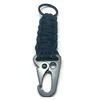 Sleutelhanger EDC Paracord Touw Sleutelhanger Outdoor Camping Survival Kit Militaire Parachute Emergency Knot Sleutelhanger Ring Camping Carabiner LT937