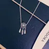 High Quality Sterling S925 Silver Womens Designer Necklace Fashion ladys Jewelry For pandora STYLE Pendant Necklace