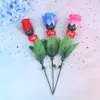 LED Light Up Rose Flower Valentines Mothers Day Luminous Rose Wedding Engagement Glow Rose Valentines Day Roses RRA26439267599