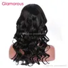 Glamorous malaisien lâche vague cheveux humains dentelle perruque 10-30 pouces réglable avant de lacet perruque péruvienne indienne malaisienne