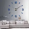 37 pouces Nouveau mur mural quartz montre un design moderne paré grande horloges décoratives europe autocollants acryliques salon klok7811894