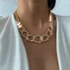 Ins Fashion Designer Luxury Vintage exagéré Sparkling Rhingestone Diamond Big Chain Choker Collier pour Woman Girls3069147