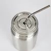 17oz Mason Jar Mason Cans Mason tumbler 304 Double Wall Stainless Steel Insulated Vacuum Cup with Lid and Straw