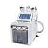 Hidro Mikrodermabrazyon Cilt Bakım Temizleyici Su Aqua Jet Oksijen Kese Ultrasonik RF Soğuk Çekiç Cilt Scrubber 6 IN 1 Hydrafacial Makinası