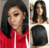 Bob Cut 13x4 Lace Frontal Wigs 10A Grade Chinese Virgin Remy Human Hair Natural Color Full Lace Wig Fast Express Delivery