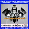 Corps Pour KAWASAKI ZX600 600CC ZZR600 2005 2006 2007 2008 Carrosserie Noir Bleu 219MY.137 ZX600CC ZZR-600 ZZR 600 05 06 07 08 Carénage Complet