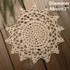 lot de 12 par design 1 PCS Nice Happy flower Crochet motif napperons ronds - Diamètre 6 -7 -8 -9 fait main tab281i