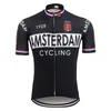 Nationales schwarzes Radtrikot, kurzärmliges MTB-Trikot, AMSTERDAM, FRANKREICH, ITALIEN, HOLLAND, Fahrradbekleidung, Ropa Ciclismo, 5-Stil