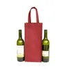 Borsa per la conservazione del vino rosso in tessuto non tessuto Coperchi per bottiglie di vino per una bottiglia doppia Pacchetto vino Confezione regalo Borse per feste