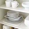 Top Cabinet Layered kitchen Dish Rack Iron Drain Rack 3layer Plate Rack Dish Storage Shelf Kitchen Storage Accessories 04262 T2001200222