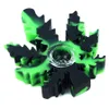 4" Leaf smoking pipe hand pipes oil with glass bowl portable unbreakable heat resistant wax burner