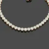 Pulsera de circón con micromosaico para mujer, pulsera de tenis Simple para pareja, joyería ajustable, pulseras de plata y oro rosa 11246N