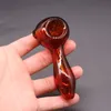 4 Inch Glass Spoon Pipes for Smoking High Quality Hand Water Pipe Bubblers Dry Herb Tabacco