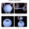 3D Moon lampa luftfuktare 880ml nattljus luftfuktare diffusor arom essentiell fuktighetsmedlem pennor luftfräschare gga1883