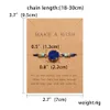 Rinhoo Make a Wish Colorful Natural Stone Woven Paper Card Bracelet Adjustable Lucky Red String Bracelets Femme Fashion Jewelry
