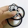 4CM black and white acrylic Double flower hair ring C head rope rubber bands for ladies collection Fashion classic Items Jewelry h2832