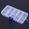 NIEUW 10 COMPARTMENTEN Zakopslagbox Transparant vissen Lure vierkant Viskast lepel Haak Lure Tackle Boxs Fish Accessoire Boxs7748981