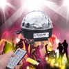 Disco DJ Stage Lighting RGB Crystal Magic Ball Mp3 USB Light DMX512 Digital LED Party Light med Remote3665830
