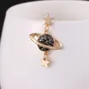 Korean version of the new stars moon dangles earrings female long tassel asymmetric earring fashion jewelry spot whole2093