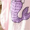 Hooded воды Усвоение Халат Mermaid ванны хлопка ткань Удобная мягкая пляжное полотенце Девочки Мальчики Swim Мультфильм Прекрасный Новый 55jyb1