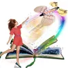 Magic Butterfly Flying in the Book Fairy Rubber Band Powered Wind Up Butterfly Toy Great Surprise Gift