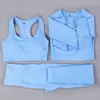 Vital Seamless Sports Sets 3 Pieses Yoga Suit for Women gym set 2ピーススポーツウェアワークアウト服フィットネスキットレギングトップbra226l