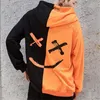 Livraison directe fournisseurs hommes sweats à capuche sweats sourire impression chapeaux à capuche Hip Hop Streetwear vêtements nous taille grande taille 3xl