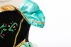 Prinzessinnenkleid für Mädchen, Schneekönigin 2, kurzärmelig, Schneeflocken-Schärpe, Cosplay, Kostüm, Halloween, Festzug, Party, Kleidung, Kinder, Grün, 5907773