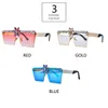 Retro Rhinestone Oversized Vintage Square Sun Glasses Eyewear Shade Feminino Sunglasses UV400 2022 Design