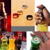 Mode fles opener ringen vorm creatieve draagbare vinger ring flesopener kleurrijke roestvrij stalen bier bar tool bottel gunsten Top 2020