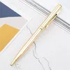 Nieuwe Exquisite Metalen Handtekening Goud Pen Reclame Gift Balpen Pens School Office Schrijven Benodigdheden Briefpapier