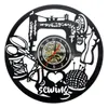 Zegar do szycia Dekor Home Art Dekoracyjny Vintage Wall Clock Prezent dla znajomych lub rodziny4847677