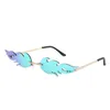 Flame Designer Sunglasses Cool Women and Men Fashion Sun Glases Blaze Eyeglasses Rimless Colorful Lenses 13 Colors