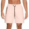 Męskie spodenki treningowe spandex sportowcy mężczyźni moda siłownia różowy szybki suchy sport lato kompresja para hombre działa