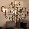 Hot Sälj Modern Art Chandelier LED-lampor 18/30/50 Heads Hang Lights Vardagsrum Ccrystal Handelier