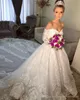 Vestidos Урожай арабский Дубай Люкс Sweetheart Off Плечи Кружева Свадебные платья Boho Страна Кружева Аппликации свадебное платье Свадебные платья