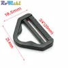 100 stks/partij 3/4 "Plastic Richter met bar Swivel Clip D-Ring Loop Insert Gesp Rugzak Bandjes Singels 20mm