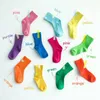 Kinder Socken Baby Jungen Mädchen Baumwolle Strümpfe Sommer Atmungs Candy Farbe Knie Hohe Socken Im Freien Sport Unisex Ankle Socken AYP669